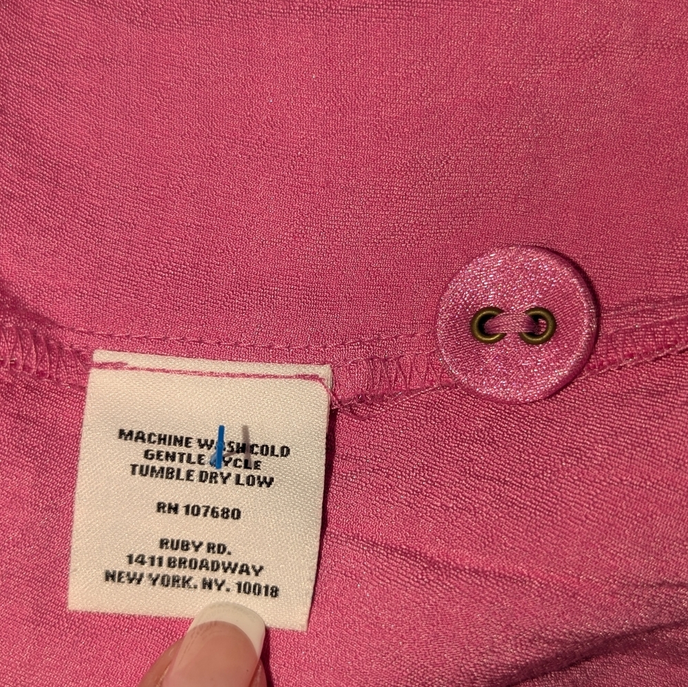 Ruby Rd. Pink Metallic‎ Jacket - Picture 7 of 9